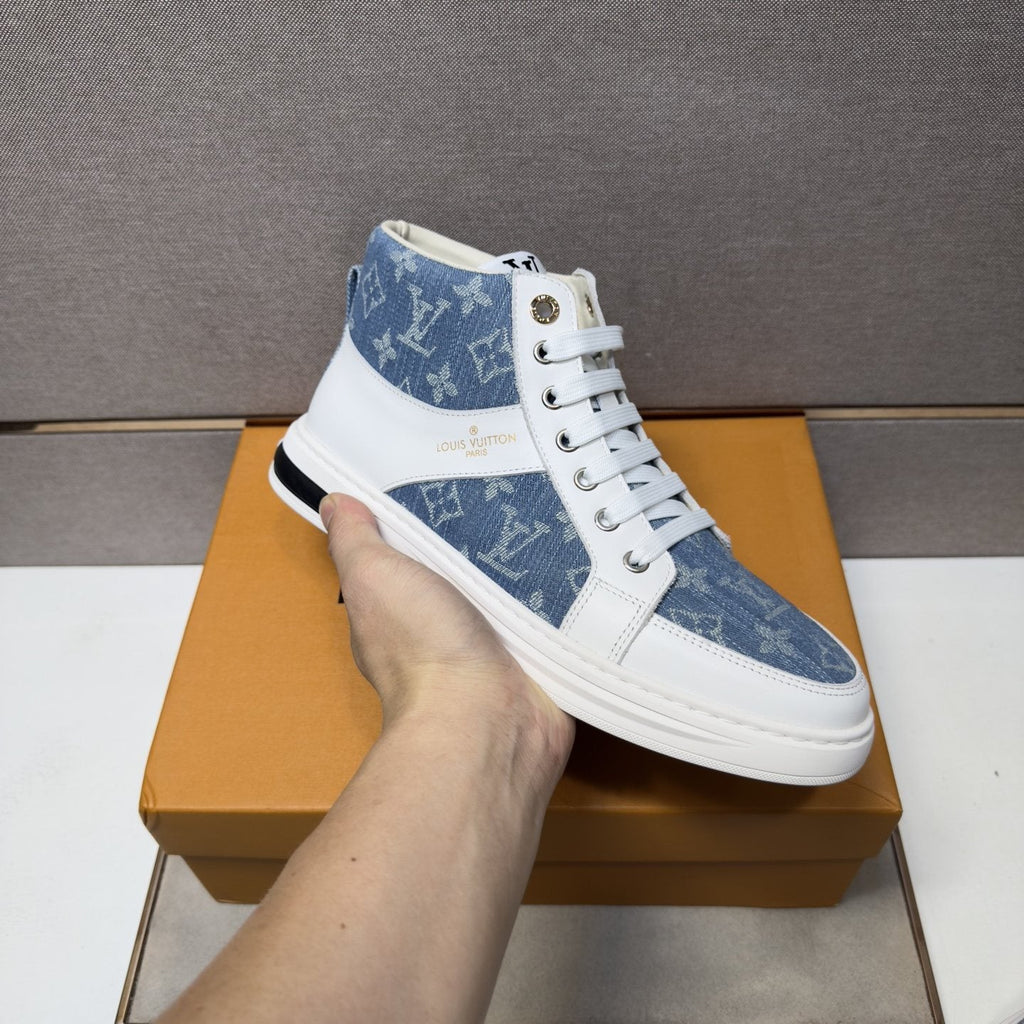 Louis Vuitton Patterned High-Top Sneakers
