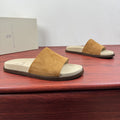 Brunello Cucinelli Men's Suede Slide Sandals