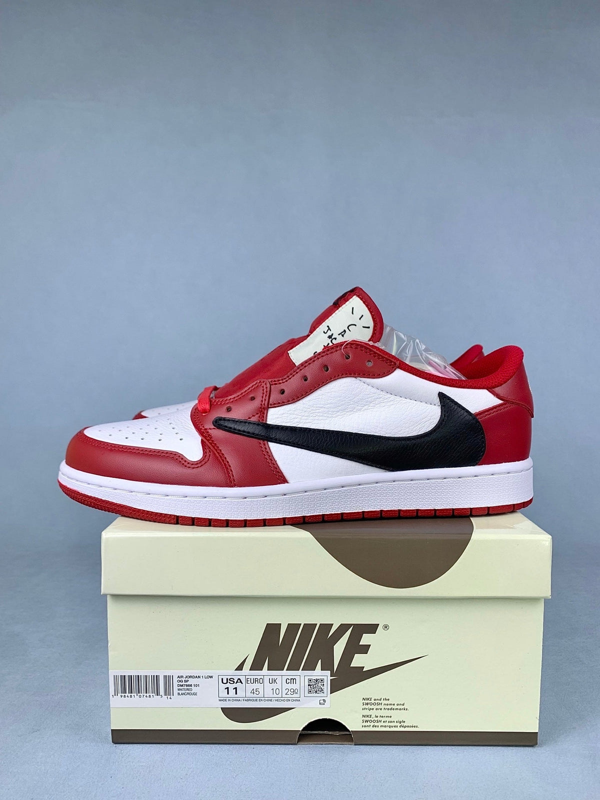 Air Jordan 1 Low Chicago White/Red Unisex Sneakers DM7866-101