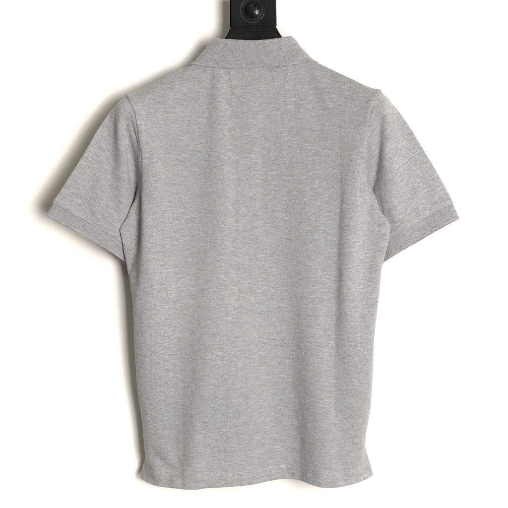 Louis Vuitton Classic Small-Logo Embroidered Polo - Heather Gray